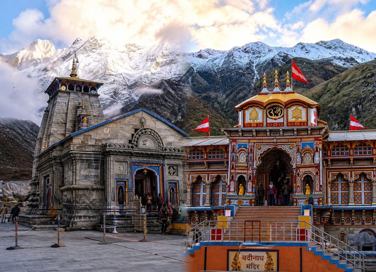 Do Dham Yatra Kedarnath Badrinath Temple